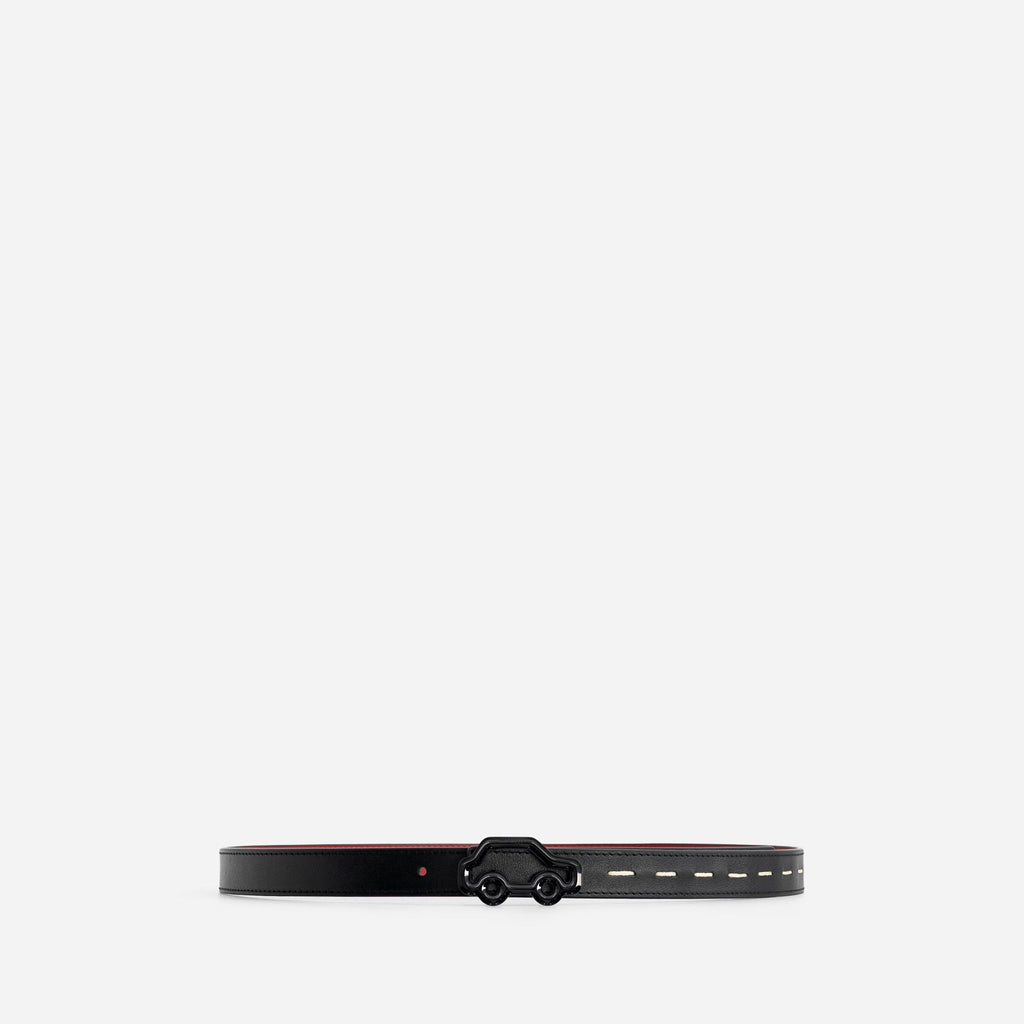 'Hit the Road' Belt - Black & Red