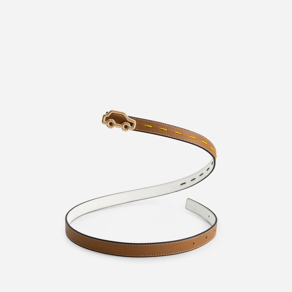 'Hit the Road' Belt - Canyon & White