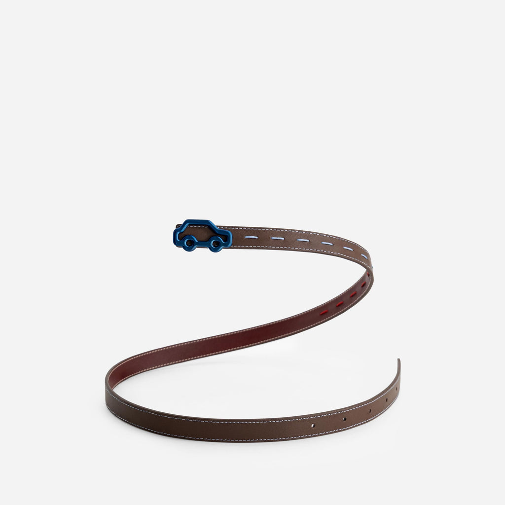 'Hit the Road' Belt - Espresso & Bordeaux