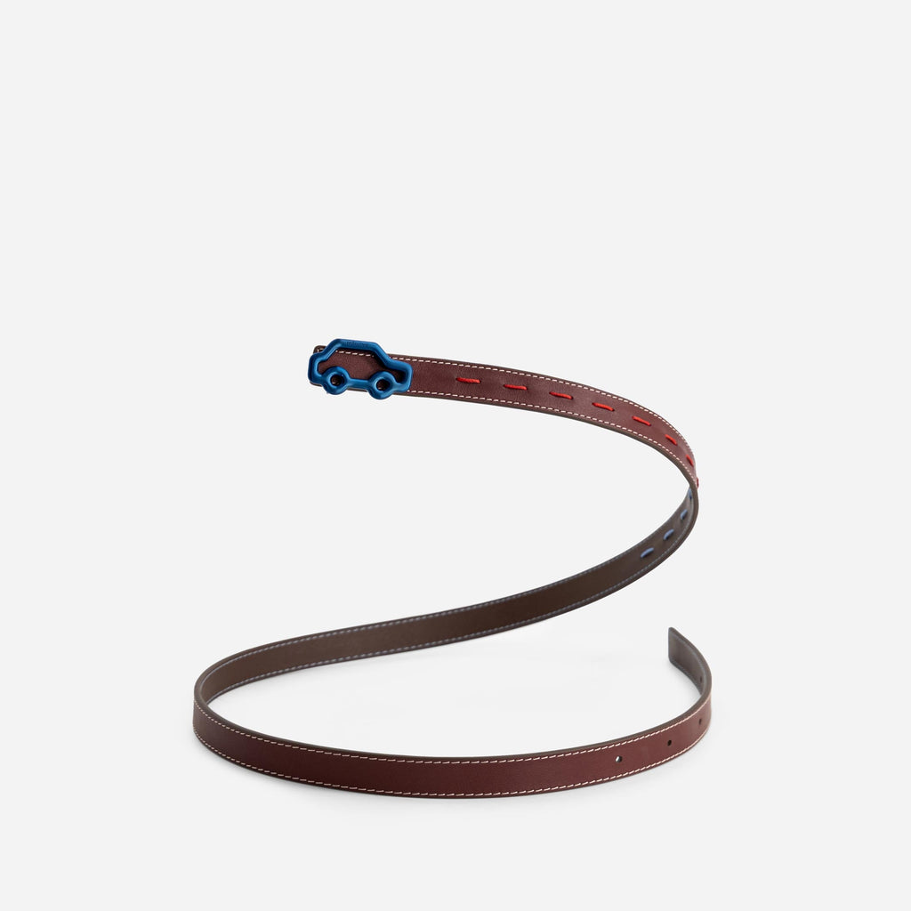 'Hit the Road' Belt - Espresso & Bordeaux