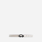 'Hit the Road' Belt - Off White & Espresso