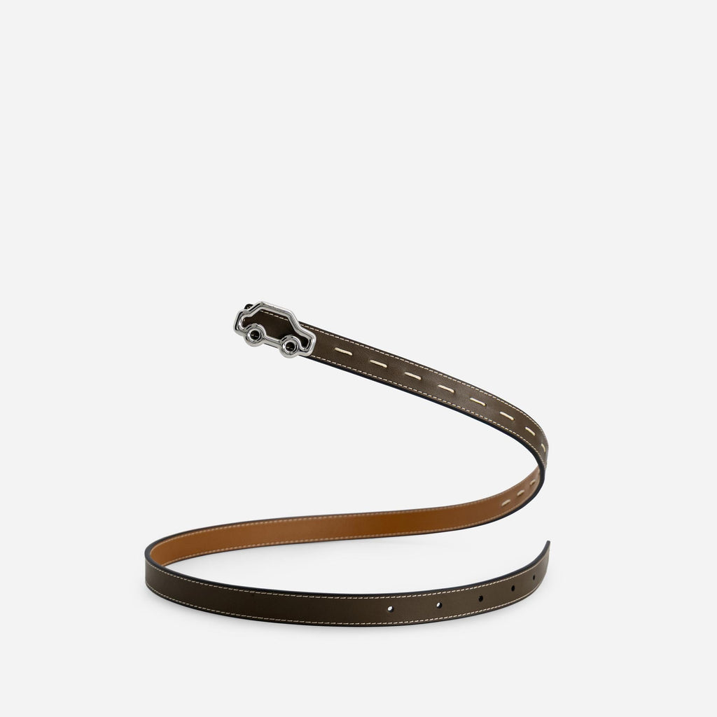 'Hit the Road' Belt - Truffle Green & Canyon