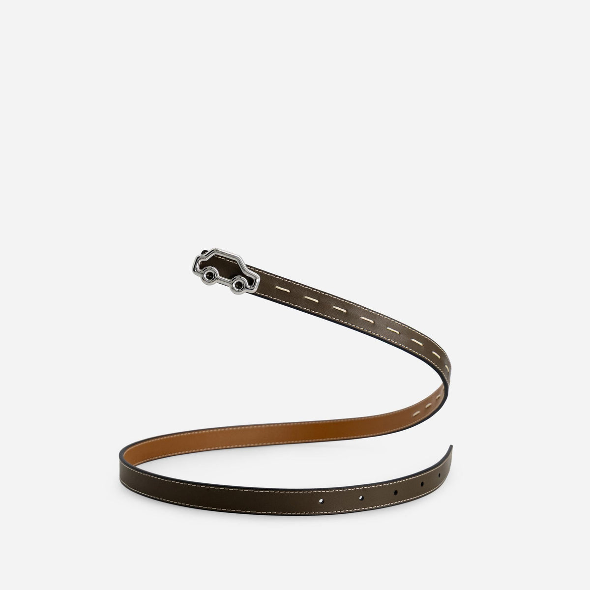 'Hit the Road' Belt - Truffle Green & Canyon