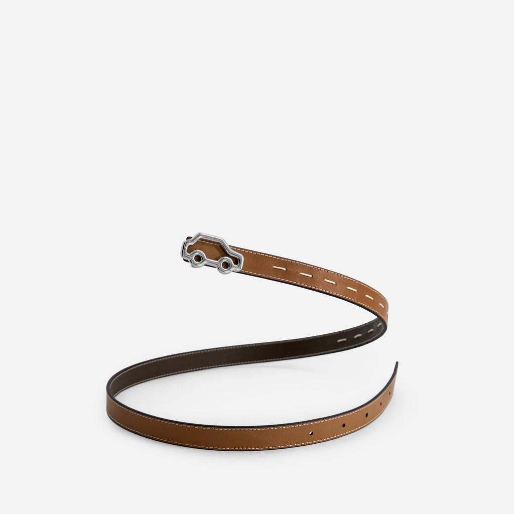 'Hit the Road' Belt - Truffle Green & Canyon