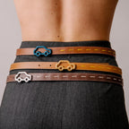 'Hit the Road' Belt - Espresso & Bordeaux